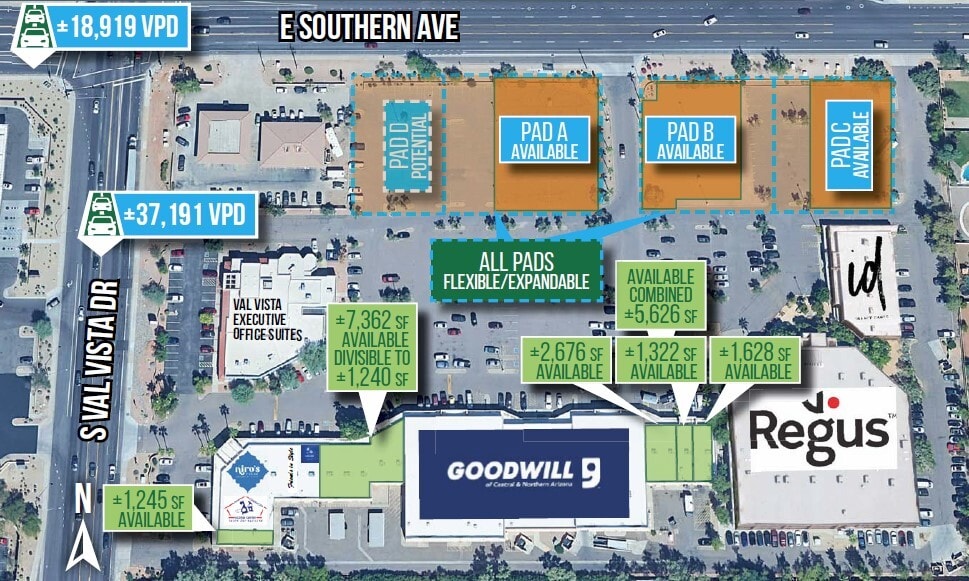 3617-3725 E Southern Ave, Mesa, AZ for lease Primary Photo- Image 1 of 5