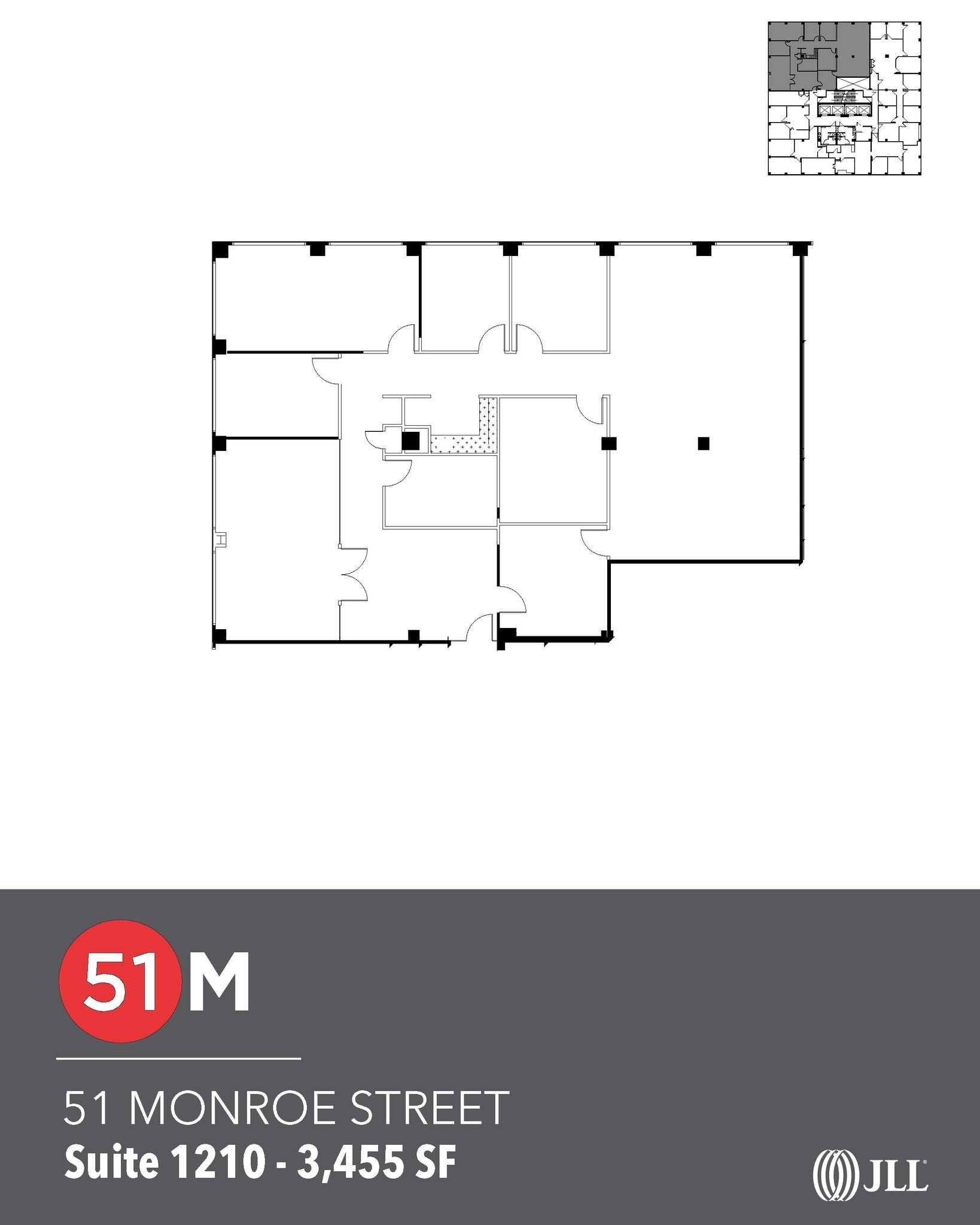 51 Monroe St, Rockville, MD à louer Plan d’étage- Image 1 de 1