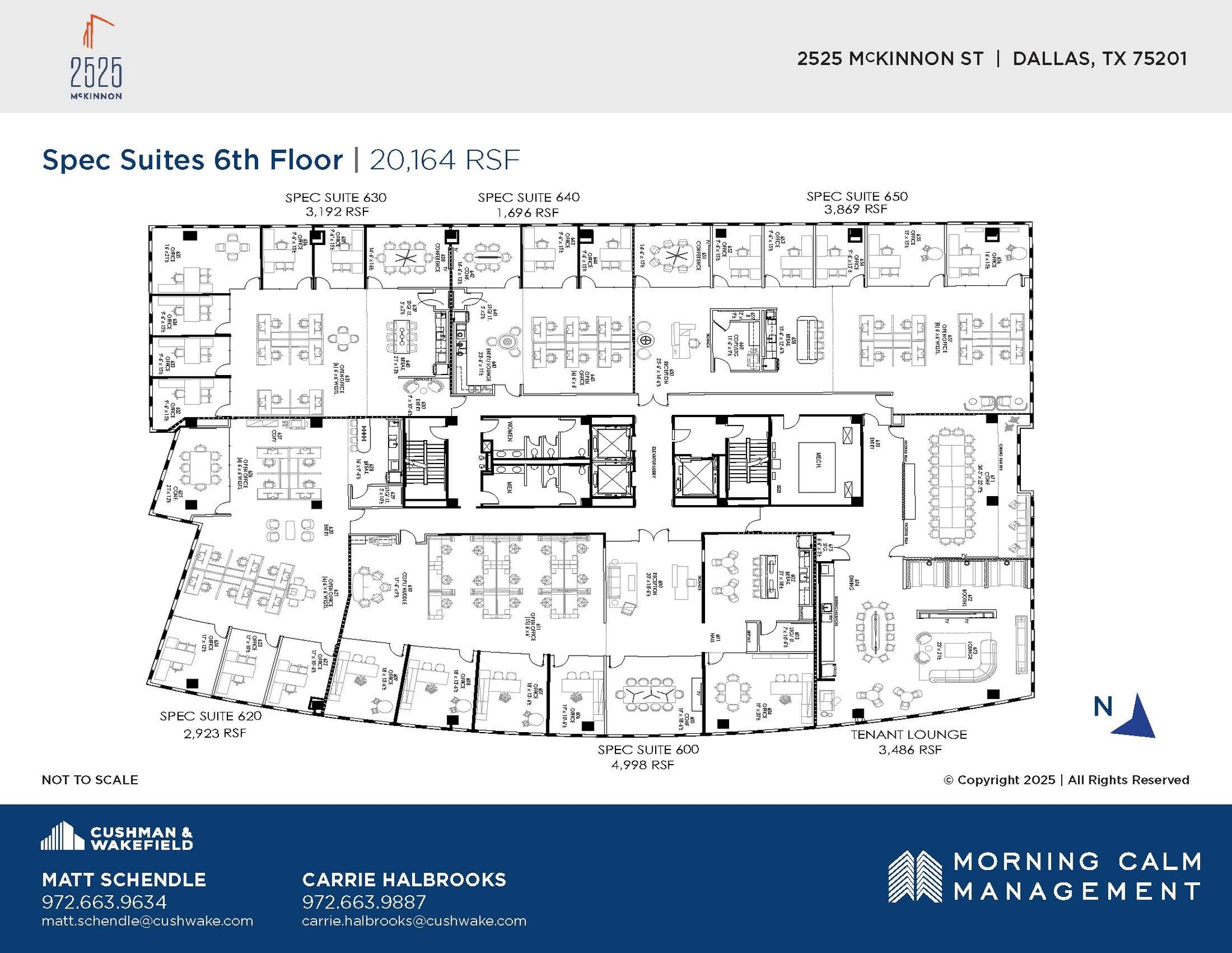 2525 McKinnon St, Dallas, TX for lease Floor Plan- Image 1 of 2
