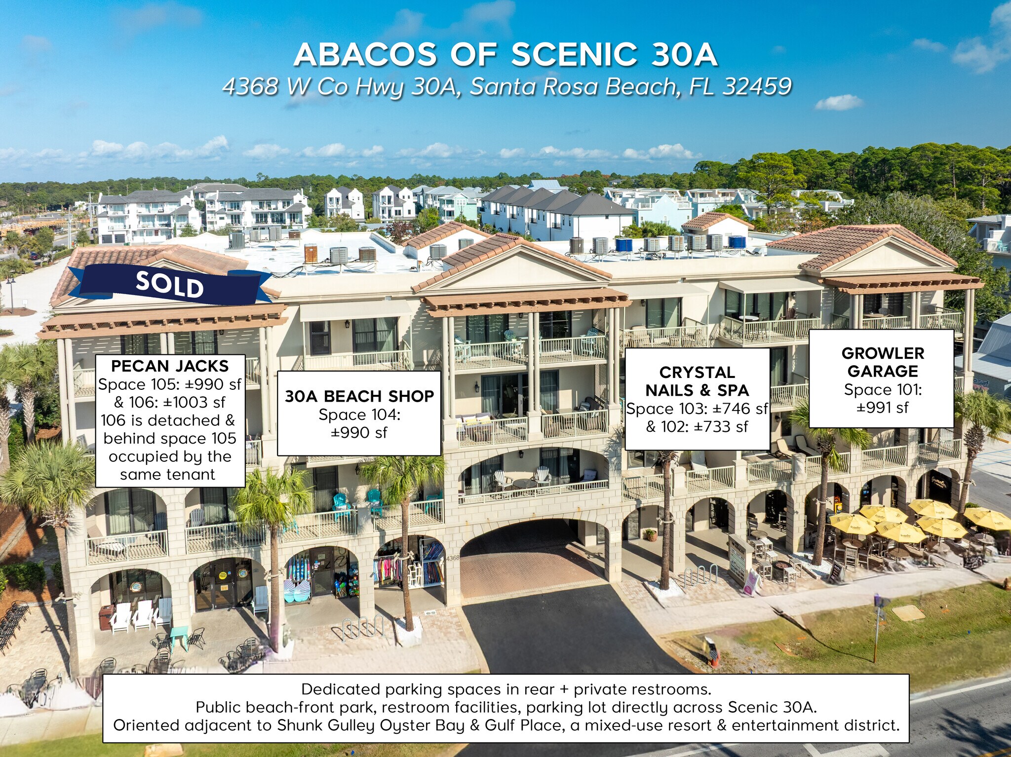 4368 W County Highway 30A, Santa Rosa Beach, FL à vendre Photo du bâtiment- Image 1 de 21