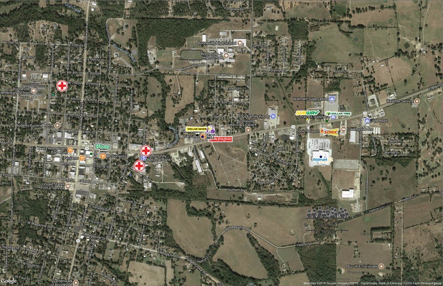 1500 E Main St, Booneville, AR for sale - Aerial - Image 2 of 2