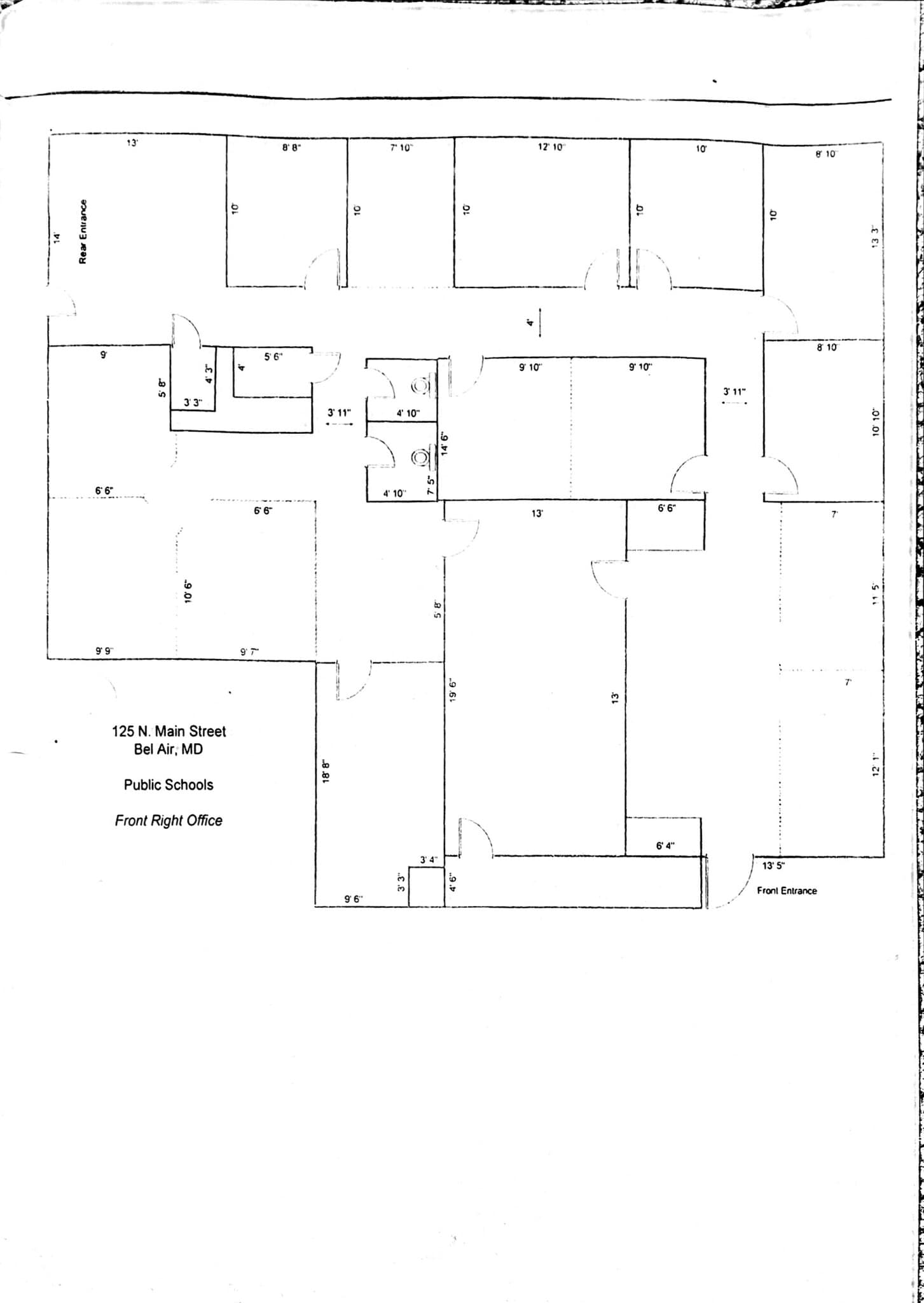 125 N Main St, Bel Air, MD for lease Site Plan- Image 1 of 1