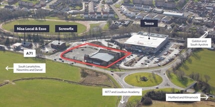 Newmilns Rd, Galston, EAY - AÉRIEN  Vue de la carte - Image1