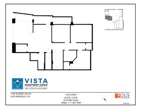 1700-1712 1/2 W Sunset Blvd, Los Angeles, CA à louer Plan de site- Image 1 de 1