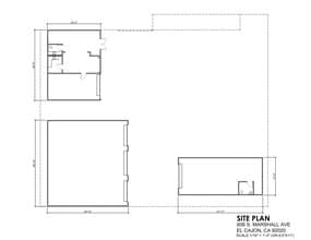 606 Marshall Ave, El Cajon, CA for lease Site Plan- Image 1 of 1
