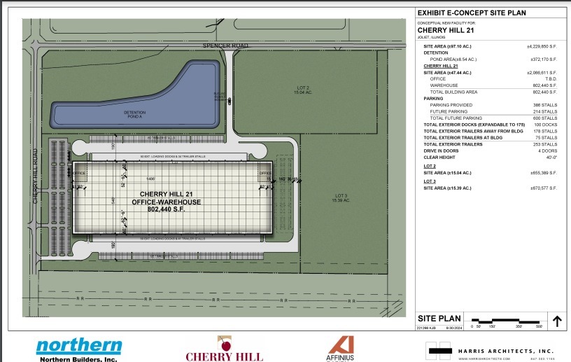 21533 S Cherry Hill Rd, Joliet, IL for lease - Site Plan - Image 2 of 2