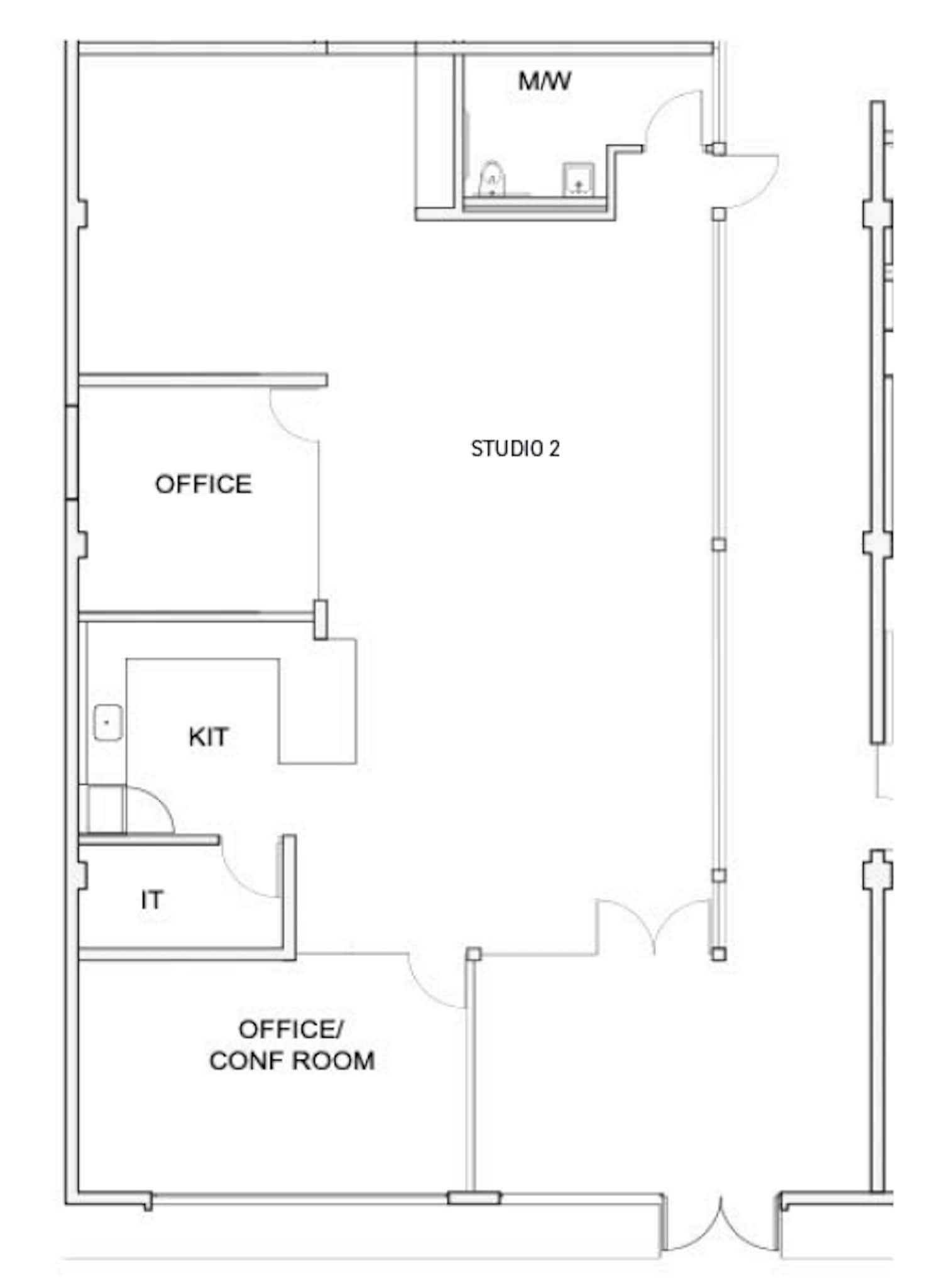 1745 Berkeley St, Santa Monica, CA for lease Floor Plan- Image 1 of 5