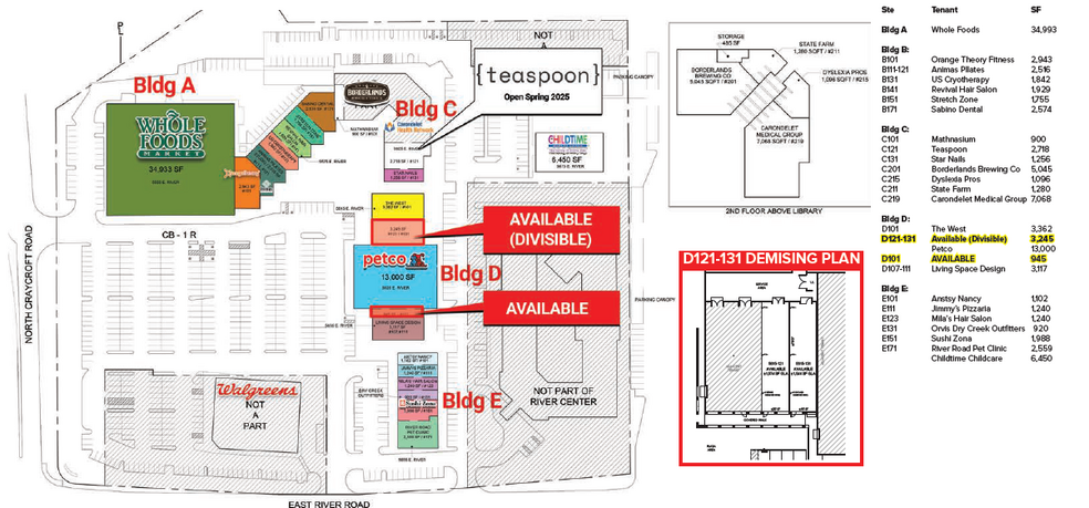 5555-5635 E River Rd, Tucson, AZ for lease - Site Plan - Image 2 of 5