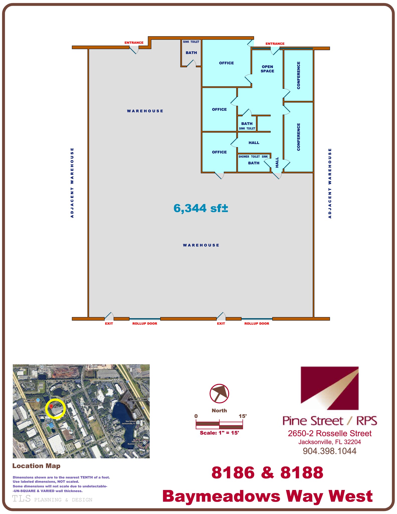 8168-8190 W Baymeadows Way, Jacksonville, FL for lease Site Plan- Image 1 of 9