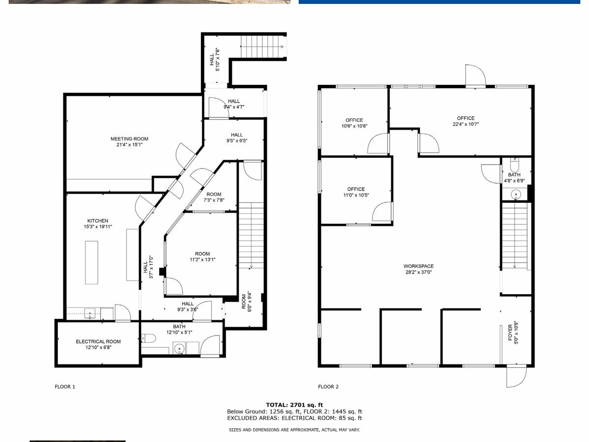105 Corporate Dr E, Langhorne, PA 19047 - Unit 105 - - Floor Plan - Image 2 of 2