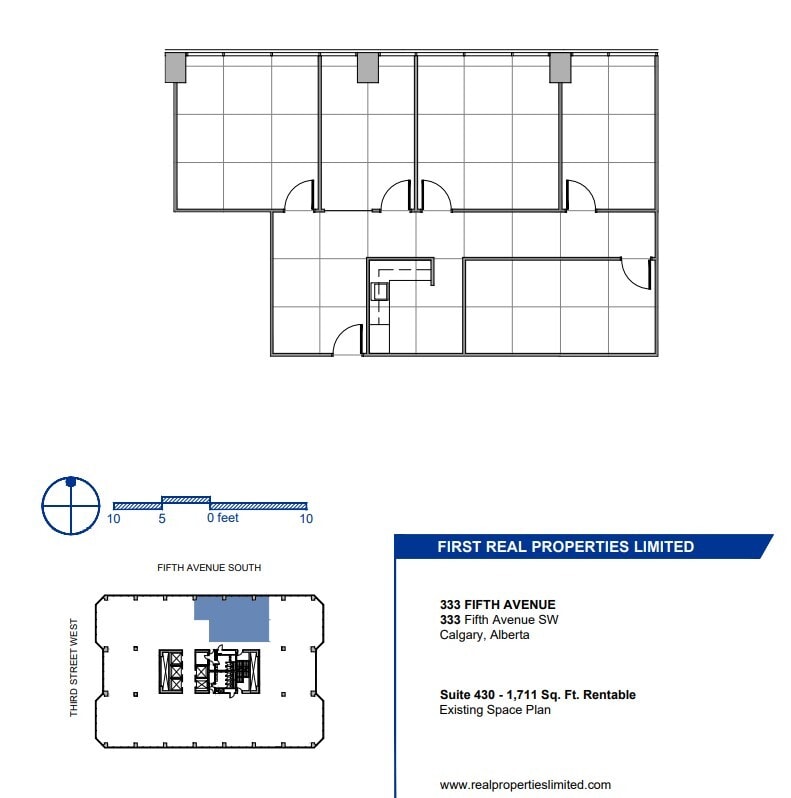333 5th Ave SW, Calgary, AB for lease Floor Plan- Image 1 of 1