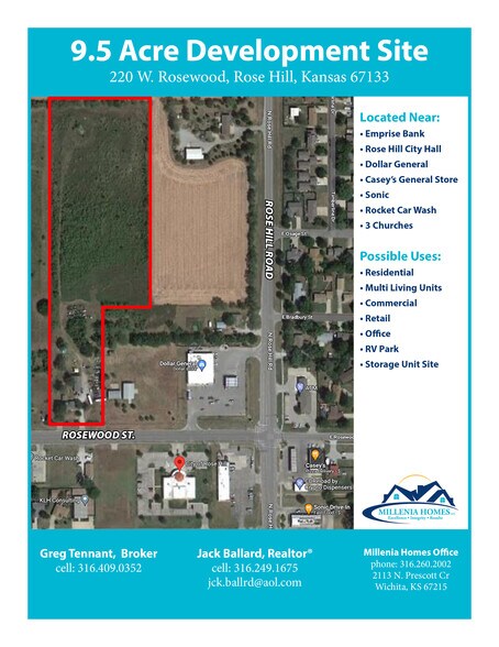 220 W Rosewood, Rosehill, KS à vendre - Photo du bâtiment - Image 2 de 4