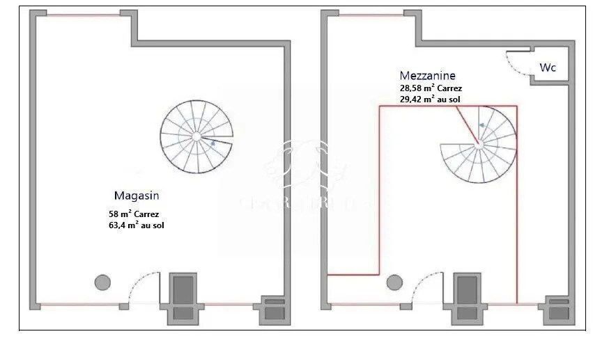 Retail in Lyon for sale - Floor Plan - Image 3 of 4