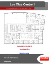 350 E Las Olas Blvd, Fort Lauderdale, FL for lease Floor Plan- Image 2 of 2