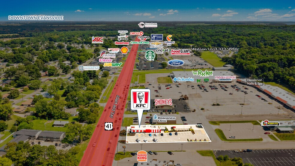 2236 US Highway 41 N, Henderson, KY à vendre - Aérien - Image 3 de 4