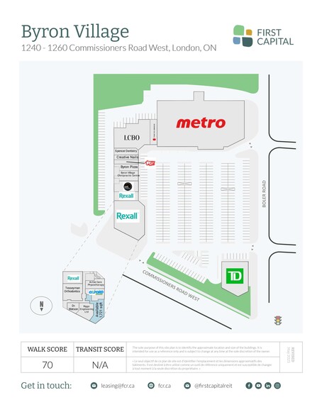 1240 Commissioners Rd W, London, ON for lease - Site Plan - Image 1 of 5