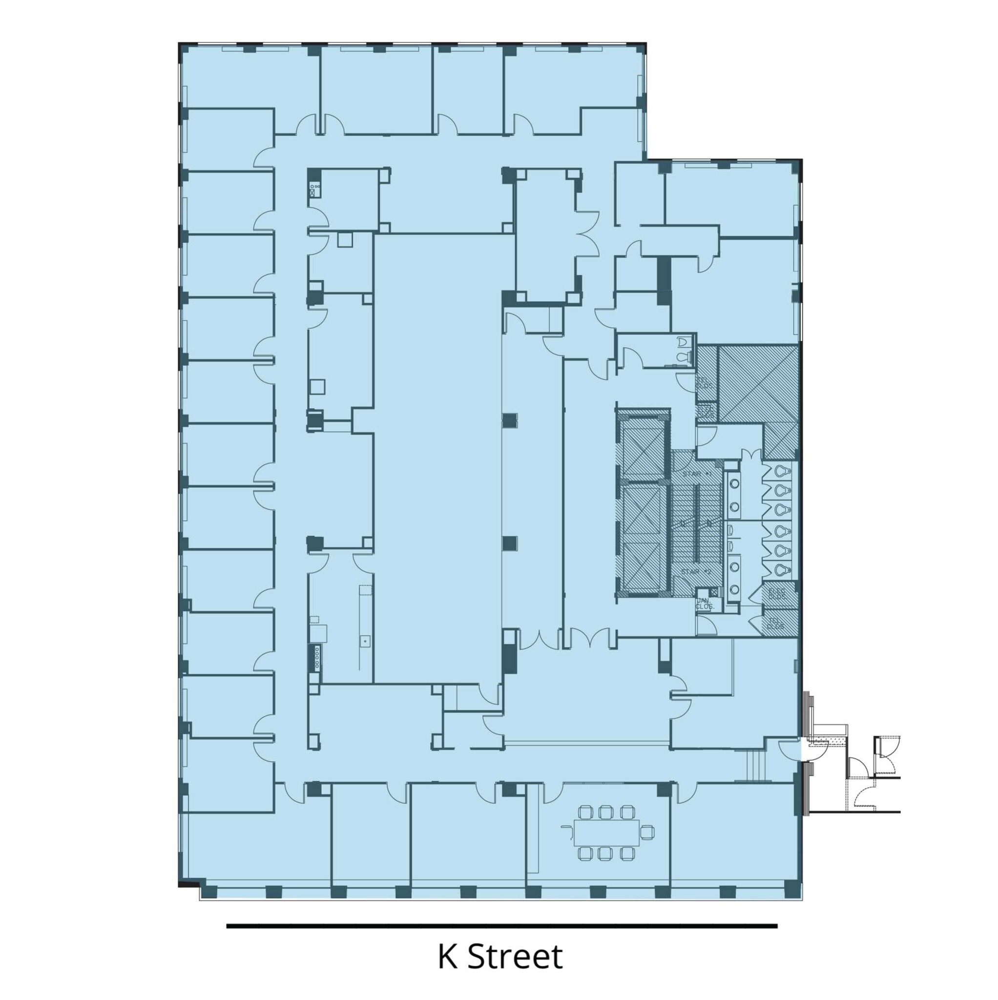 1750 K St NW, Washington, DC à louer Plan d  tage- Image 1 de 1