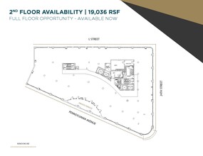 2401 Pennsylvania Ave NW, Washington, DC à louer Plan d  tage- Image 1 de 8