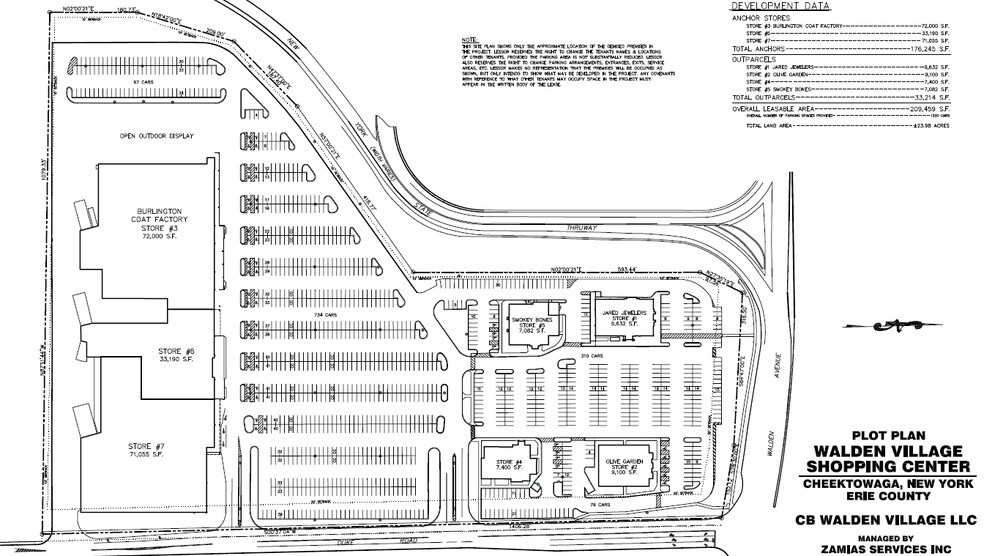 2013 Walden Ave, Cheektowaga, NY à louer - Plan de site - Image 3 de 4