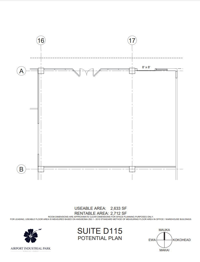 3375 Koapaka St, Honolulu, HI à louer Plan d  tage- Image 1 de 1