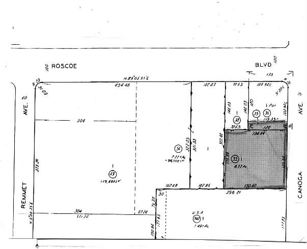 8219-8229 Canoga Ave, Canoga Park, CA à louer - Plan cadastral - Image 2 de 3