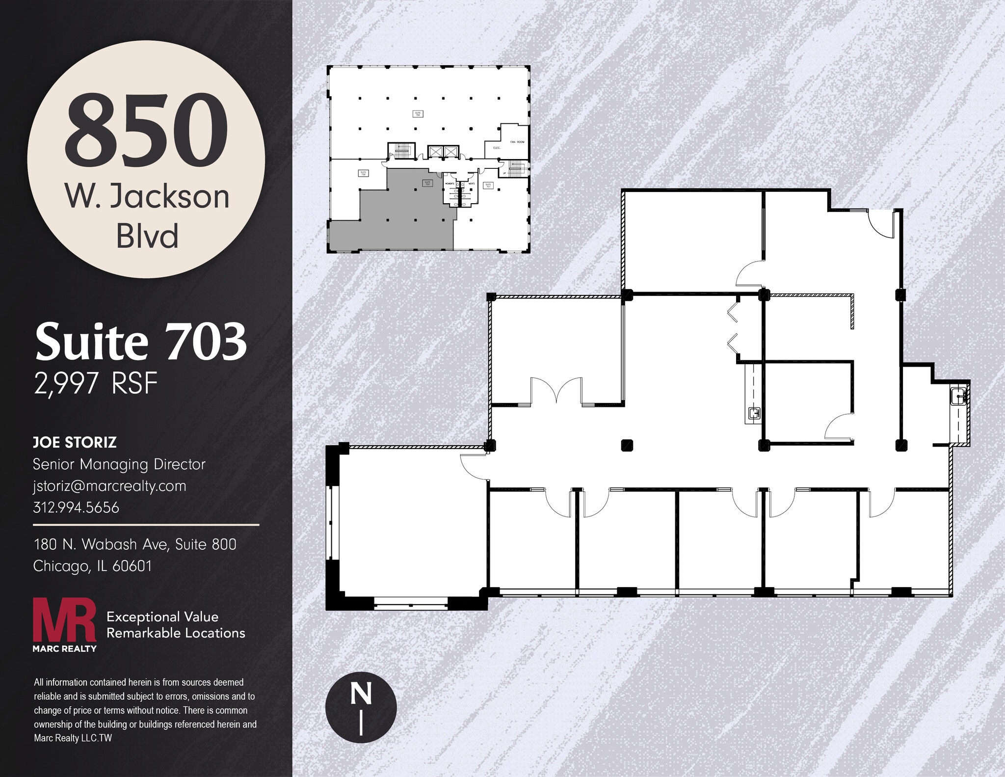 850 W Jackson Blvd, Chicago, IL for lease Floor Plan- Image 1 of 11