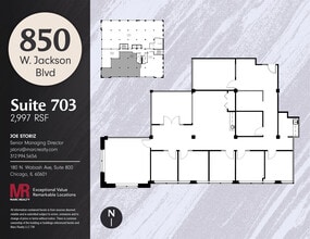 850 W Jackson Blvd, Chicago, IL for lease Floor Plan- Image 1 of 11