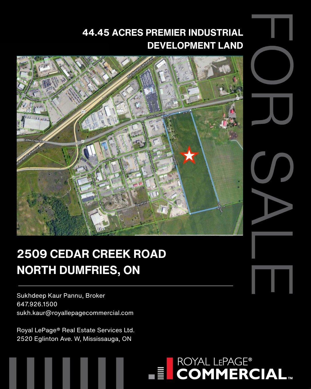 2509 Cedar Creek Rd, Ayr, ON à vendre Photo du bâtiment- Image 1 de 2