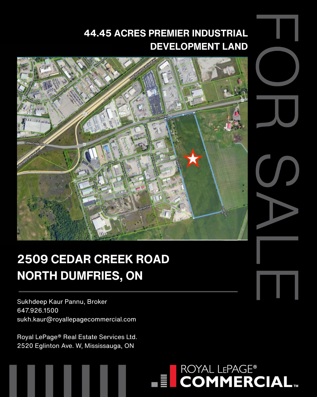 2509 Cedar Creek Rd, Ayr, ON à vendre Photo du bâtiment- Image 1 de 2