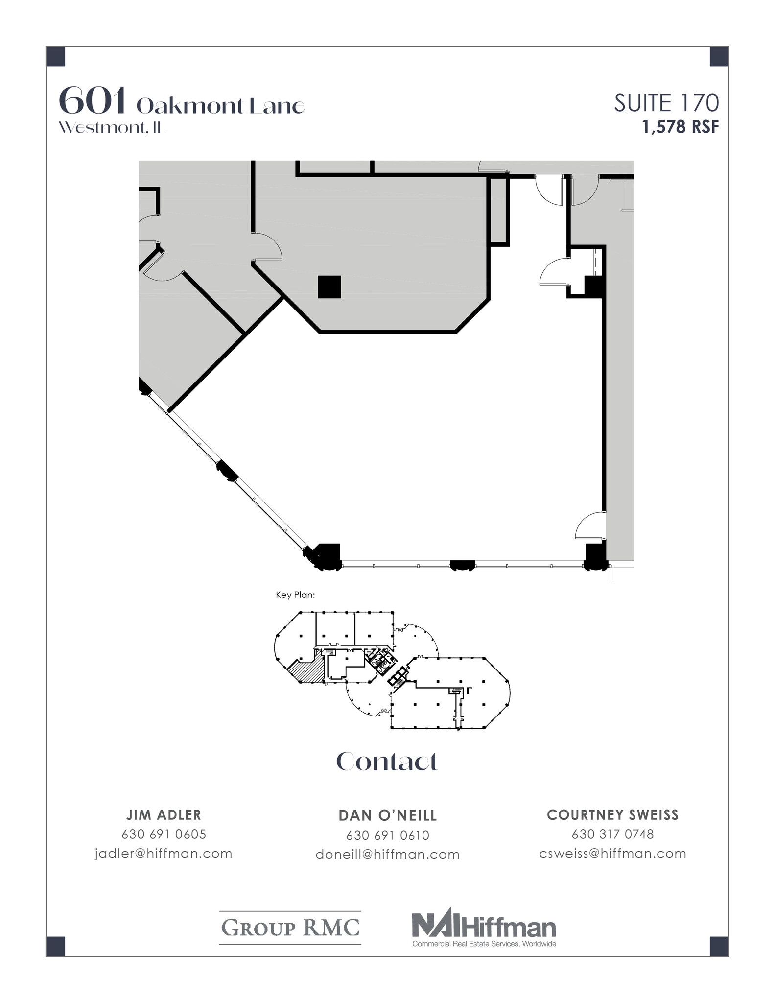 601 Oakmont Ln, Westmont, IL for lease Floor Plan- Image 1 of 1