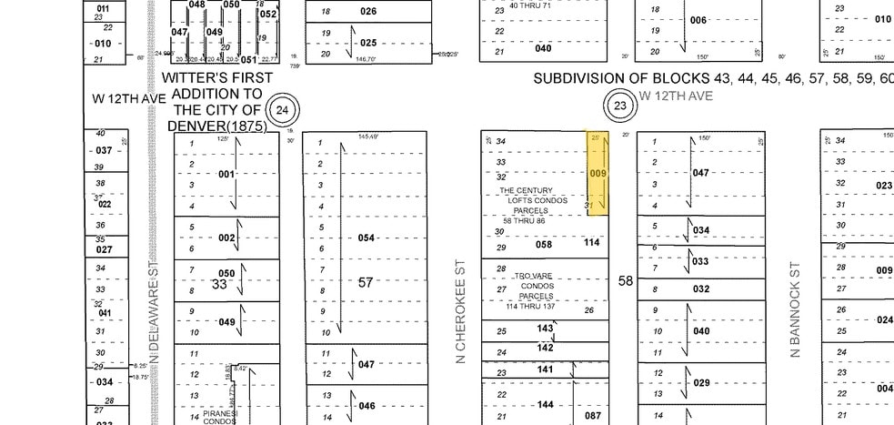 226 W 12th Ave, Denver, CO for sale - Plat Map - Image 3 of 3