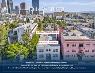 Plus de détails pour 1344 W 4th St, Los Angeles, CA - Multi-résidentiel à vendre
