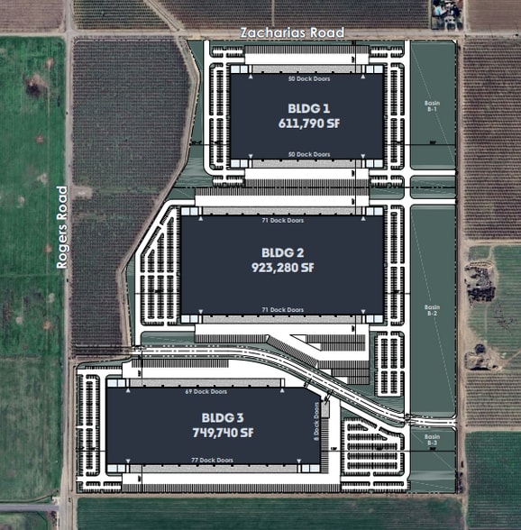 SEC Zacharais Rd & Rogers Rd, Patterson, CA for sale - Site Plan - Image 1 of 2