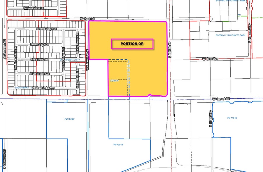 7900 W Sunset Rd, Las Vegas, NV à louer - Plan cadastral - Image 2 de 6