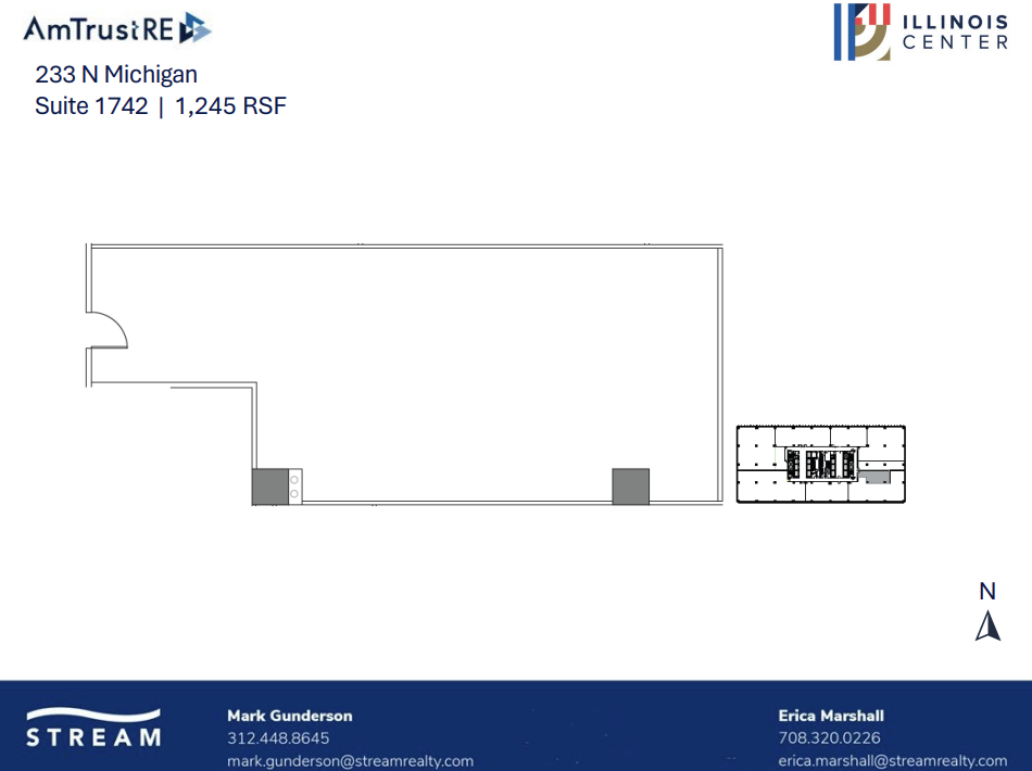 233 N Michigan Ave, Chicago, IL à louer Plan d  tage- Image 1 de 1