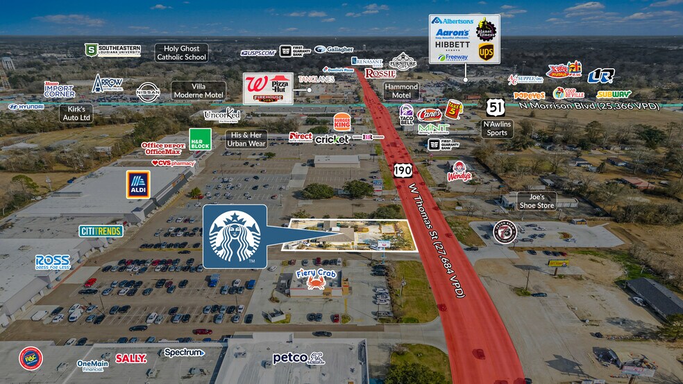 2448 W Thomas St, Hammond, LA à vendre - Photo du bâtiment - Image 2 de 5