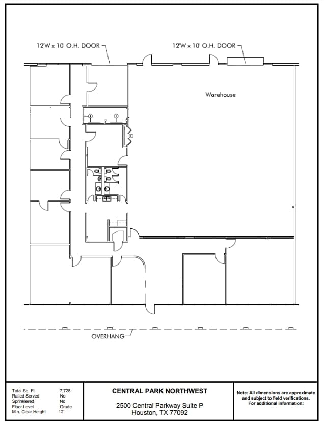 2501 Central Pky, Houston, TX for lease Floor Plan- Image 1 of 1