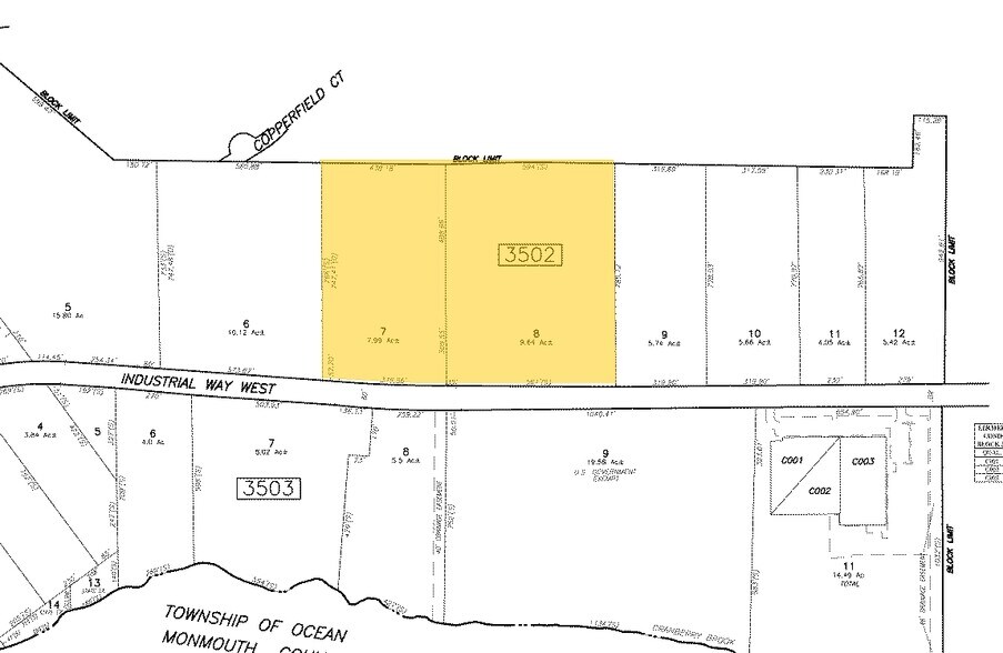 246 Industrial Way W, Eatontown, NJ à louer - Plan cadastral - Image 2 de 7