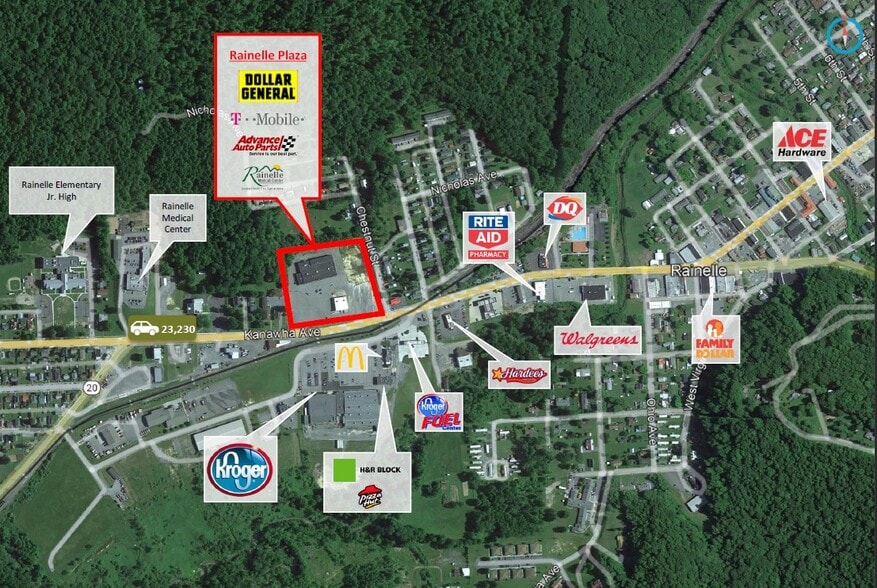 993 Kanawha Ave, Rainelle, WV for lease - Building Photo - Image 2 of 2