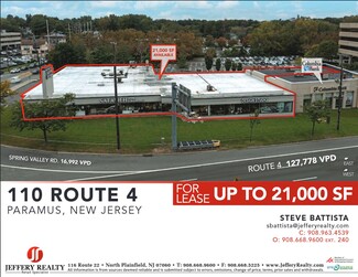 Plus de détails pour 110 E Route 4, Paramus, NJ - Bureau/Commerce de détail à louer