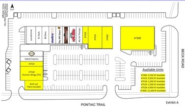 47300-47528 Pontiac Trl, Wixom, MI for lease Floor Plan- Image 1 of 1