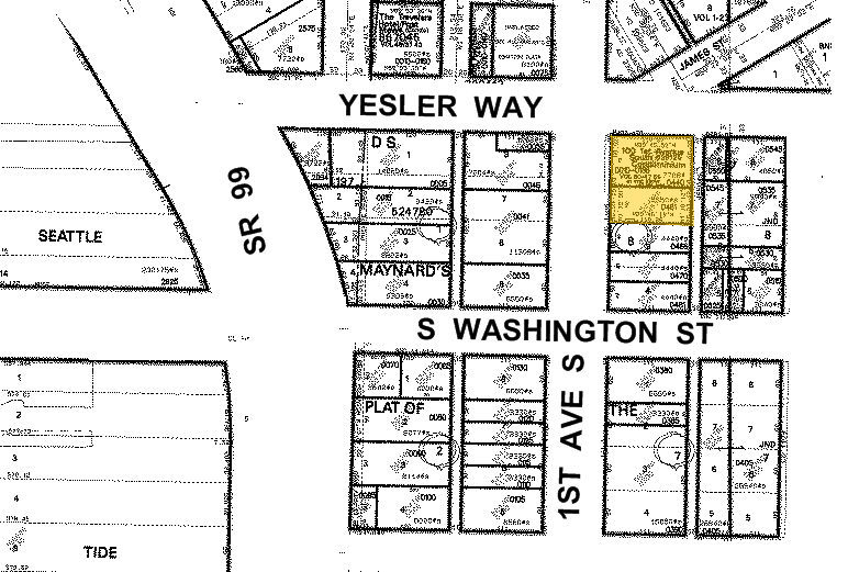 101 Yesler Way, Seattle, WA for lease - Plat Map - Image 2 of 8