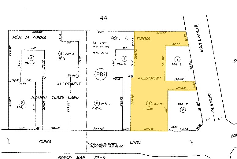 19701 Yorba Linda Blvd, Yorba Linda, CA à vendre - Plan cadastral - Image 2 de 8