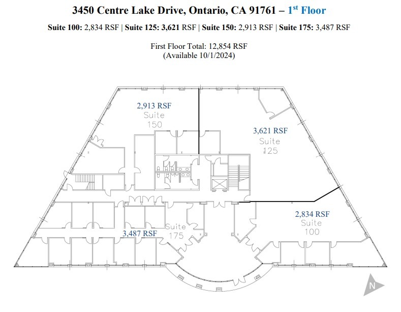 3281 E Guasti Rd, Ontario, CA à louer Plan d’étage- Image 1 de 2