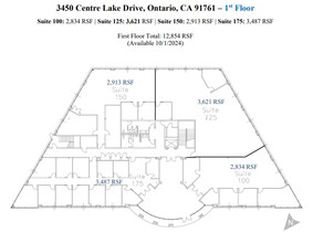 3281 E Guasti Rd, Ontario, CA à louer Plan d’étage- Image 1 de 2