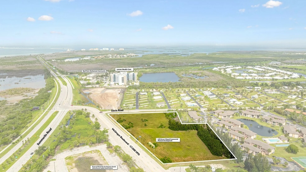16984-16998 McGregor Blvd, Fort Myers, FL à vendre - Aérien - Image 3 de 9