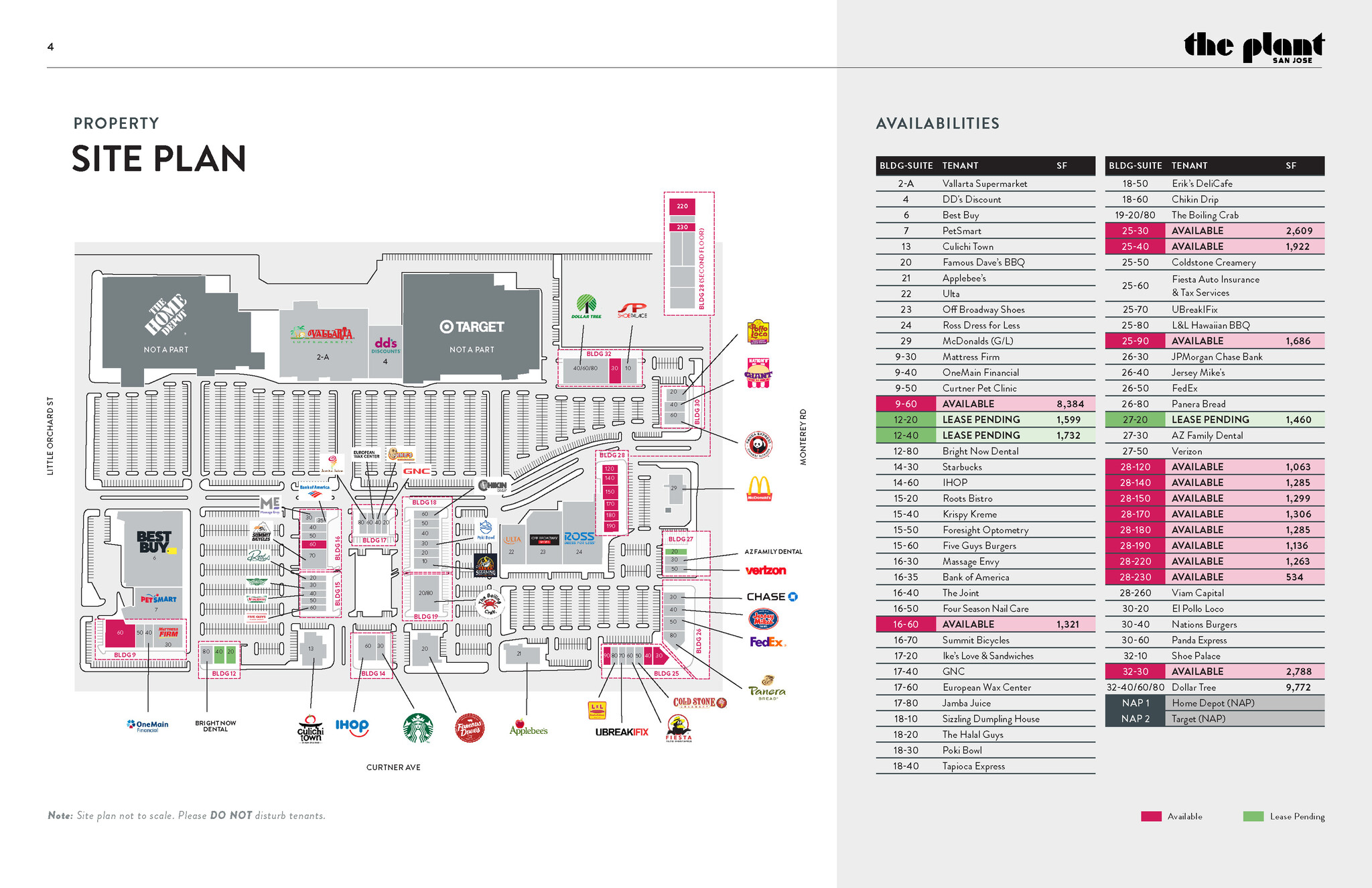 2161-2199 Monterey Rd, San Jose, CA à louer Plan de site- Image 1 de 1
