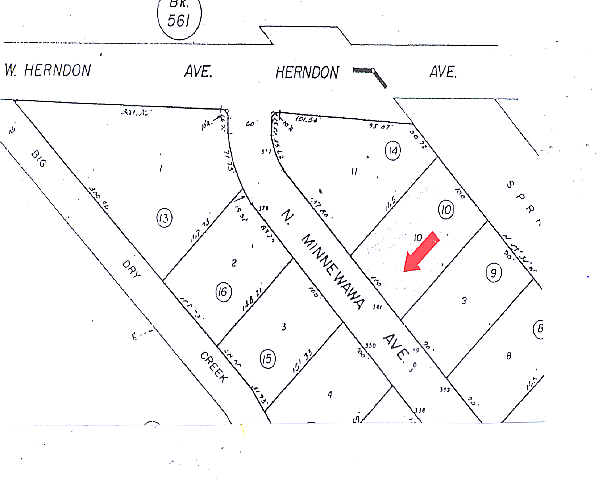 361 N Minnewawa Ave, Clovis, CA for sale - Plat Map - Image 2 of 13