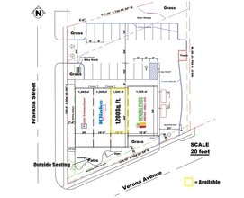 200-208 E Verona Ave, Verona, WI à louer Plan d’étage- Image 2 de 2