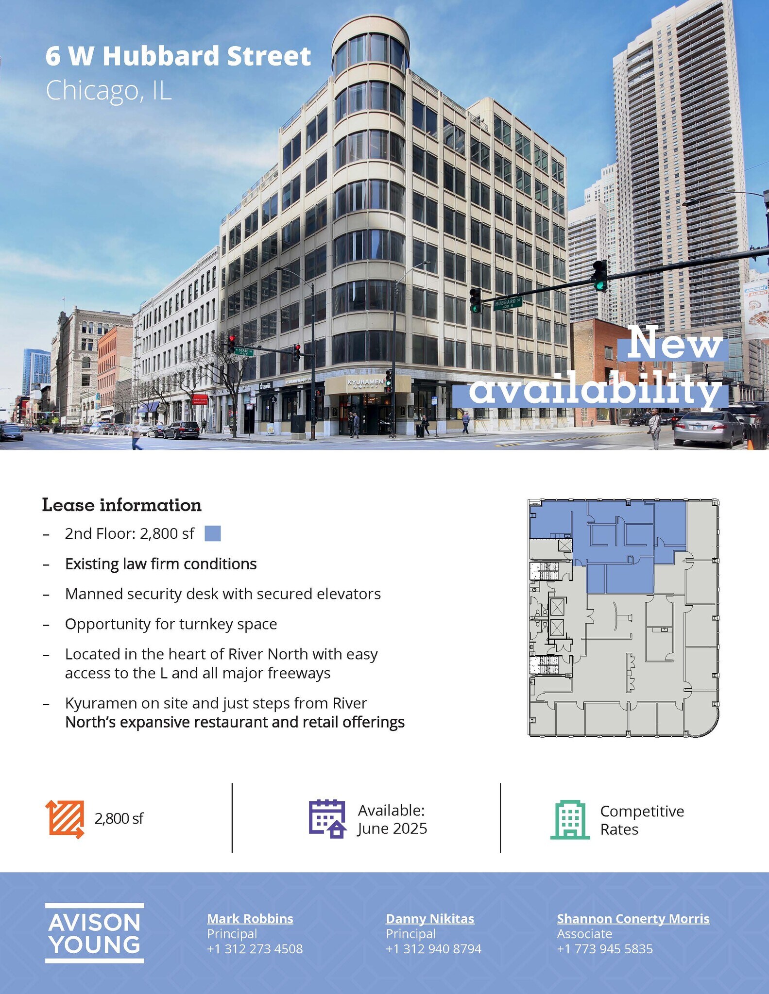 6 W Hubbard St, Chicago, IL à louer Photo intérieure- Image 1 de 1